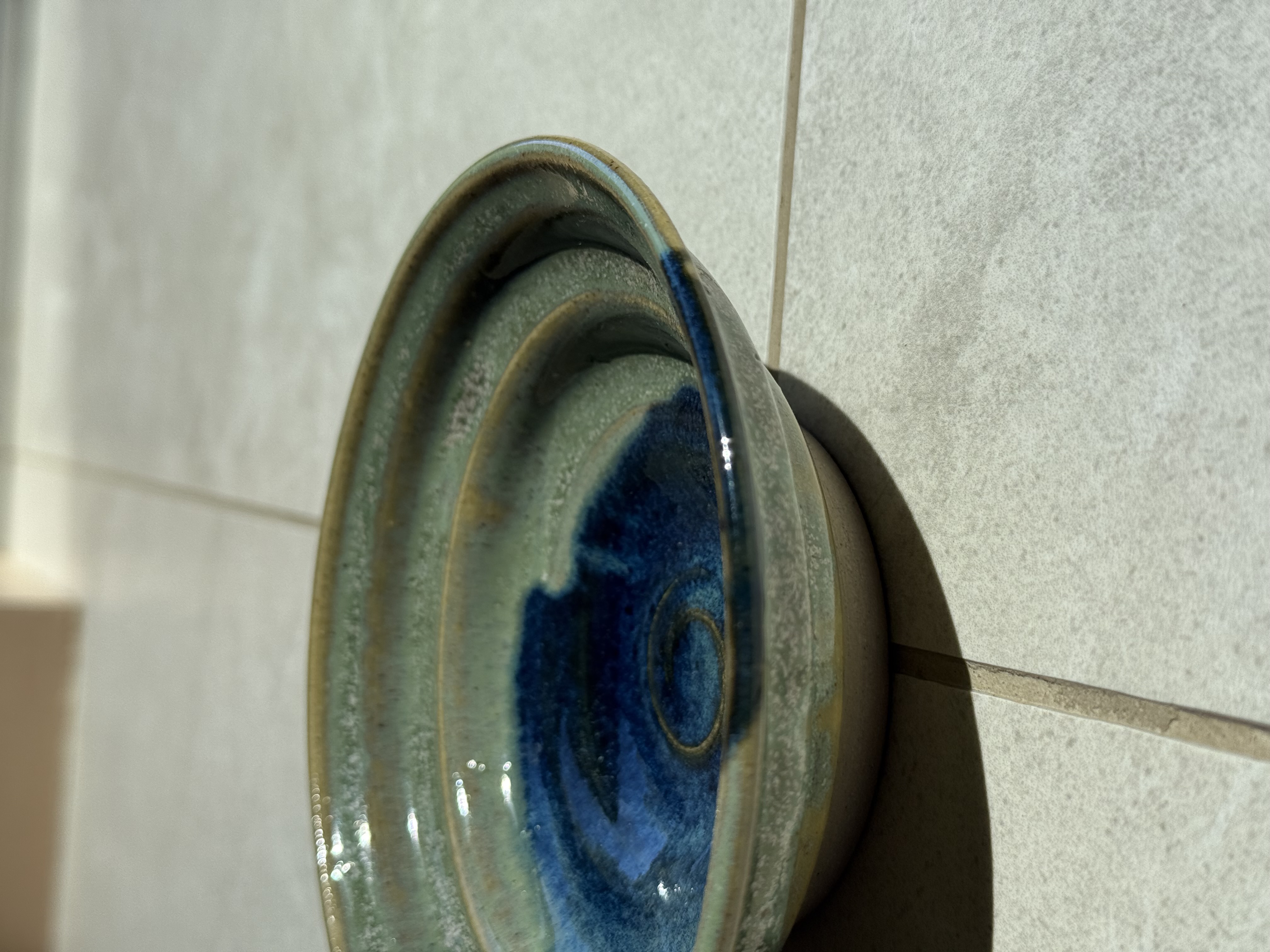 Blue Rim Plate